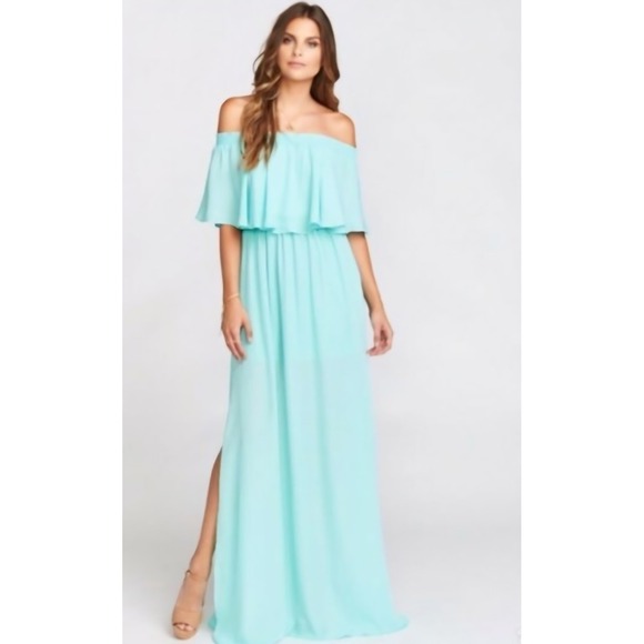 Show Me Your MuMu Dresses & Skirts - Show Me Your MuMu Hacienda Maxi Dress Green Blue Womens Size Large